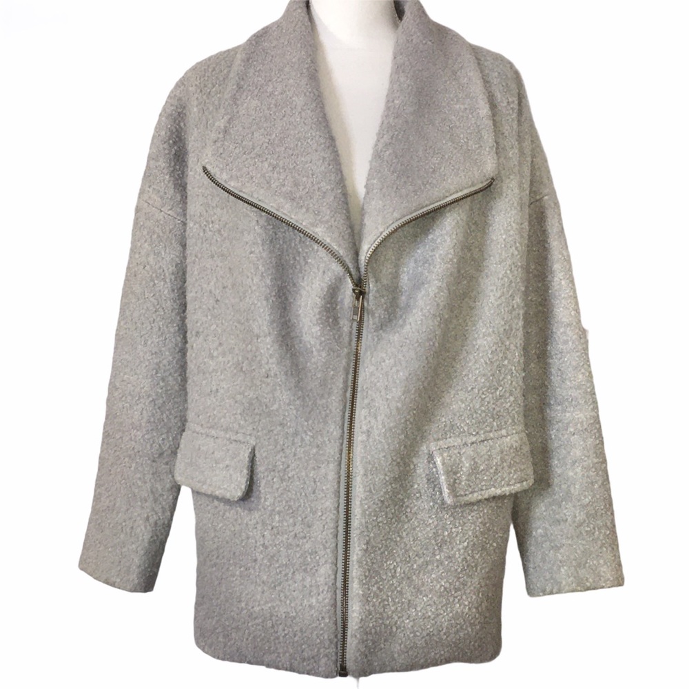LOVERS + FRIENDS Merci Wool Blend Full Zip Coat S